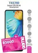 Game Tecno Camon 17P LTE 4G Smartphone-On 1GB Red Top Up Core More Data (30 Months) offer
