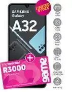 Game Samsung Galaxy A32 4G Smartphone-On 1GB Red Top Up Core More Data (36 Months) offer