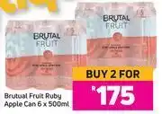Game Brutal Fruit Ruby Apple Can 6 x 500ml- For 2 offer