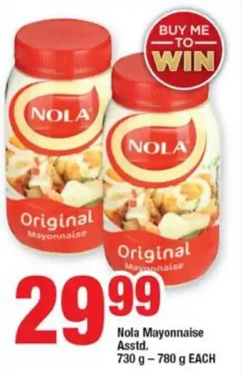OK Foods Nola Mayonnaise Assorted 730g - 780g offer