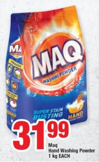 OK Foods MAQ Hand Washing Powder 1kg offer