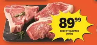 FoodWorld Beef Steak Pack offer