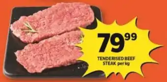 FoodWorld Tenderised Beef Steak per kg offer