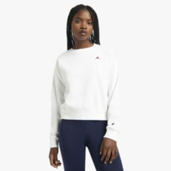 Sportscene Champion women's rochester white sweat top offer