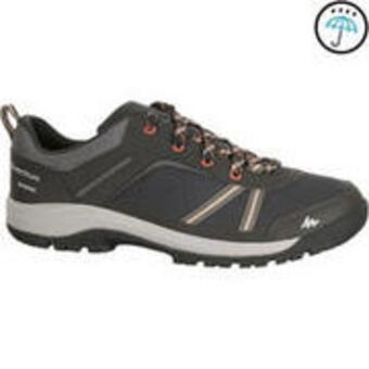Decathlon Women’s country walking waterproof boots nh300 - black offer