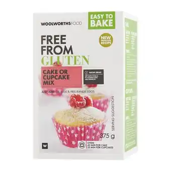 Woolworths Gluten free vanilla cake mix 375 g offer