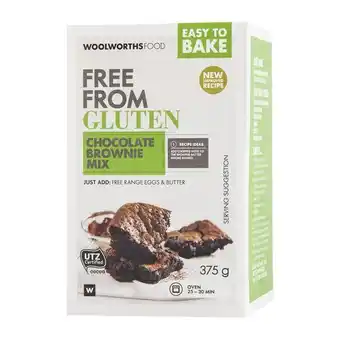 Woolworths Gluten free chocolate brownie mix 375 g offer