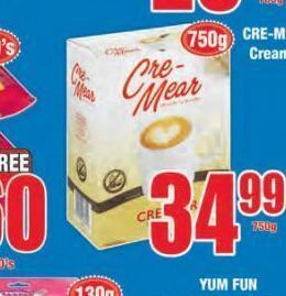 Boxer Cre-mear creamer offer