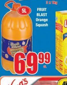 Boxer Fruit blast orange juice offer