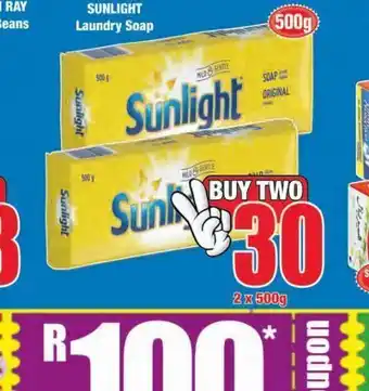 Boxer Sunlight laundry soap 2 offer