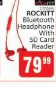 KitKat Cash and Carry Rockitt bluetooth headphones with sd card reader offer