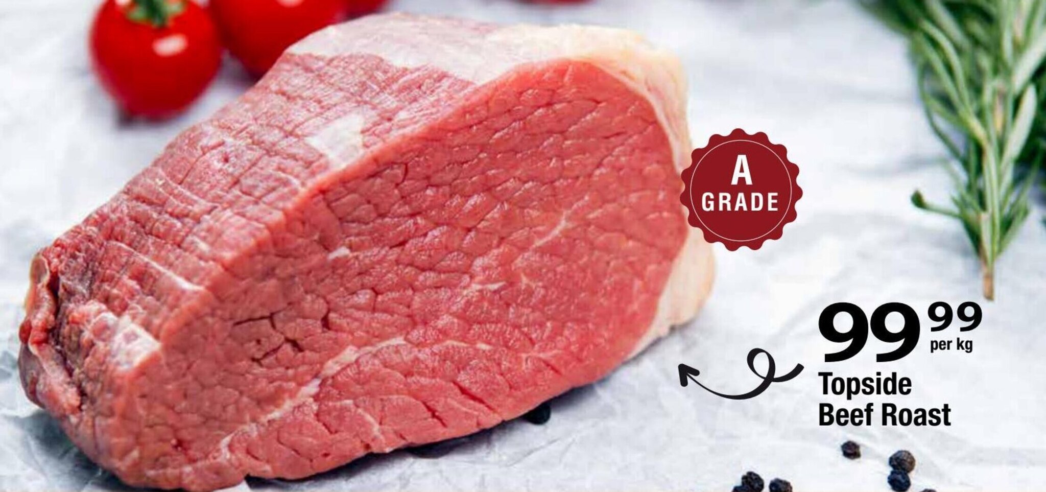 Topside Beef Roast per kg offer at Oxford Freshmarket