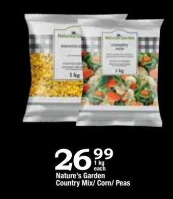 Oxford Freshmarket Nature's Garden Country Mix / Corn / Peas 1kg offer