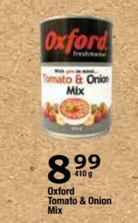 Oxford Freshmarket Oxford Tomato & Onion Mix 410g offer
