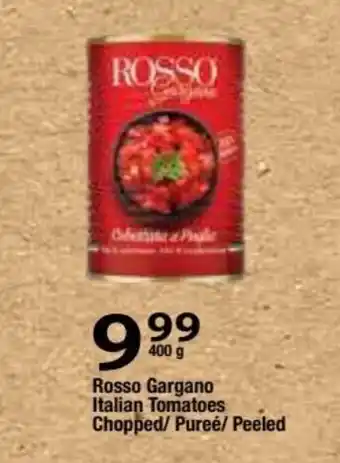 Rosso Gargano Italian Tomatoes Chopped / Puree / Peeled 400g