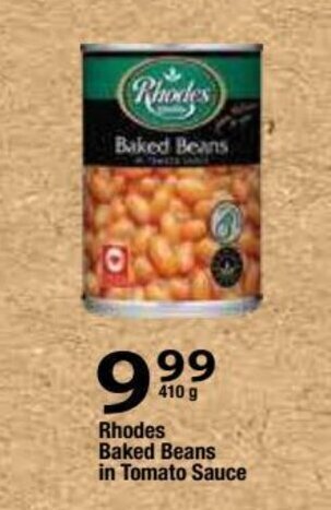 Oxford Freshmarket Rhodes Baked Beans in Tomato Sauce 410g offer