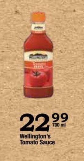 Wellington's Tomato Sauce 700ml
