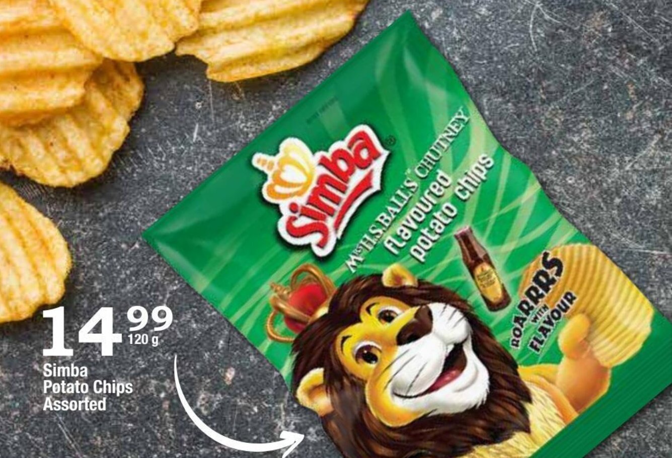 Simba Potato Chips Assorted 120g offer at Oxford Freshmarket