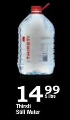 Oxford Freshmarket Thirsti Still Water 5L offer