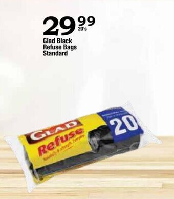Oxford Freshmarket Glad Black Refuse Bags Standard 20's offer