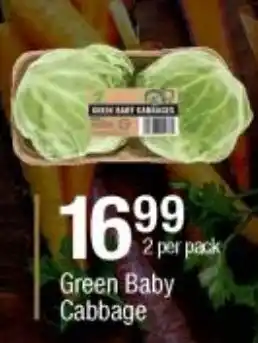 Checkers Green Baby Cabbage 2 per pack offer