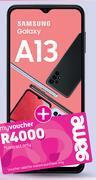 Game Samsung Galaxy A13 4G Smartphone-On 1GB Red Top Up Core More Data offer