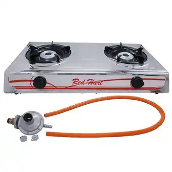 Takealot Bani red-hart - 2 burner stainless steel gas stove - rh2650a offer