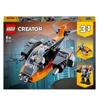 Lego® creator 3 in 1 cyber drone building set 31111