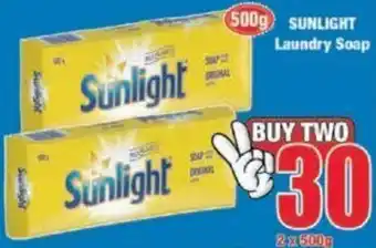 Boxer Sunlight Laundry Soap 2 x 500g offer