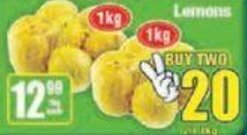 Boxer Lemons 2 x 1kg offer