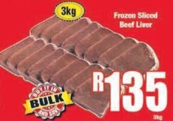 Boxer Frozen Sliced Beef Liver 3kg offer