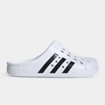 Sportscene Adidas originals men's adilette white clogs offer