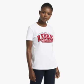 Redbat athletics women's white t-shirt