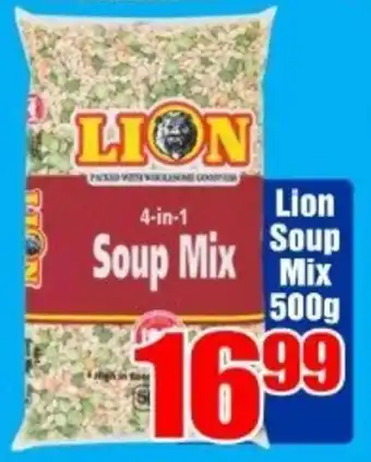 Three Star Cash and Carry Lion Soup Mix 500g offer