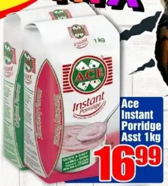 Three Star Cash and Carry Ace Instant Porridge Assorted 1kg offer