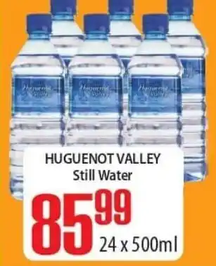 Elite Cash & Carry Huguenot Valley Still Water 24 x 500 ml offer