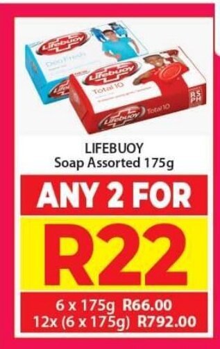 Elite Cash & Carry Lifebouy Soap Assorted 175g offer