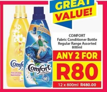 Comfort Fabric Conditioner Bottle Regular Range Assorted 800ml