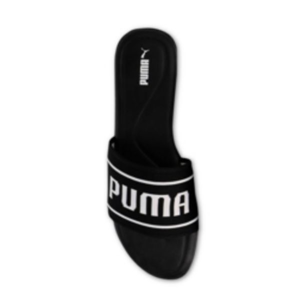 puma streetcat unite black/white slide 
