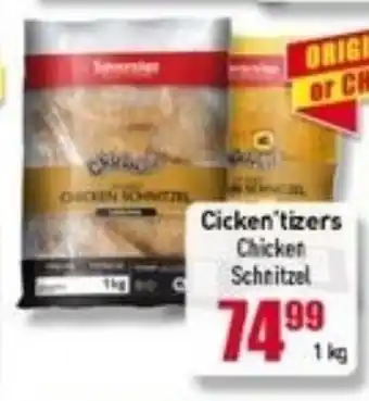 Elite Cash & Carry Chicken'tizers Chicken Schnitzel 1kg offer