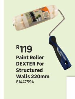 Leroy Merlin Paint roller dexter for structured walls 220mm offer