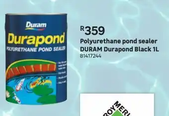 Leroy Merlin Polyurethane pond sealer duram durapond black 1l offer