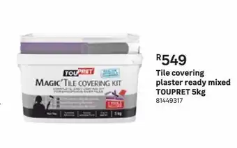 Leroy Merlin Tile covering plaster ready mixed toupret 5kg offer
