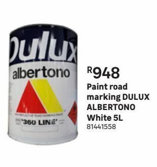 dulux albertono road marking paint