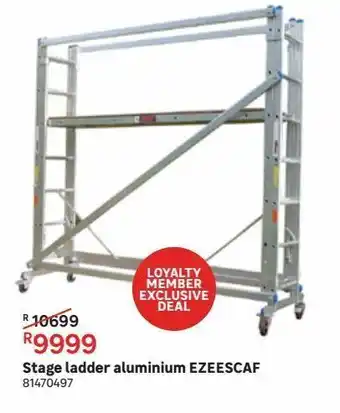 Leroy Merlin Stage ladder aluminium ezeescaf offer