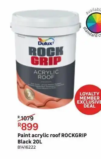 Leroy Merlin Paint acrylic roof rockgrip black 20l offer