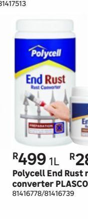 Polycell end rust rust converter plascon