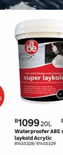 Leroy Merlin Waterprrofer abe super laykold acrylic offer