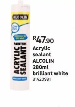 Leroy Merlin Acrylic sealant alcolin 280ml brillant white offer