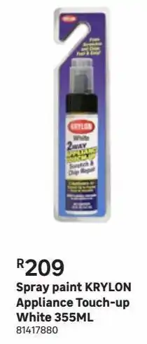 Leroy Merlin Spray paint krylon appliance touch-up white 355ml offer